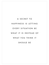 Secret To Happiness - Art Print